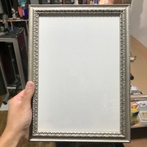 Shaped Non-Box • Distressed Silver Frame